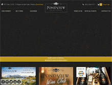 Tablet Screenshot of pondviewwinery.com